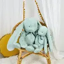 Peluche Lapin Méloé Vert