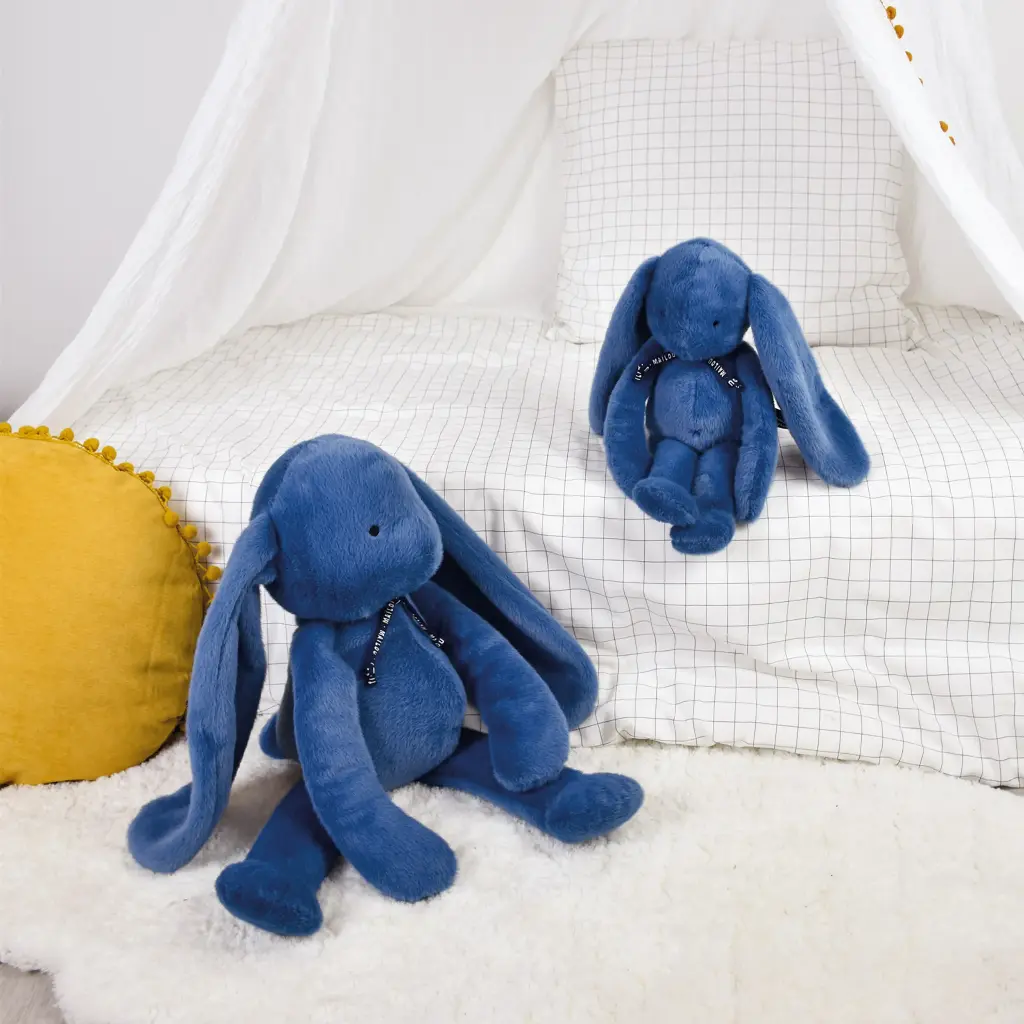 Peluche Lapin Méloé Bleu 56 cm