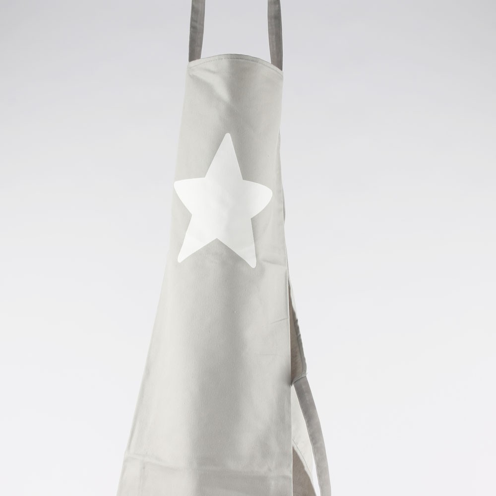 Tablier Gris ETOILE Blanche