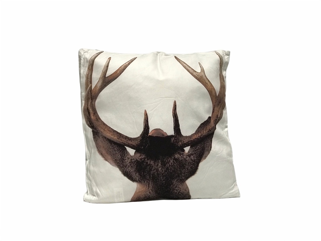 Coussin Tête de CERF biface 45x45