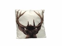 Coussin Tête de CERF biface 45x45