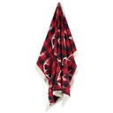 Plaid Corne de Cerf carreaux rouge et gris