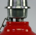 Lampe Lustre Industriel métal rouge Grand