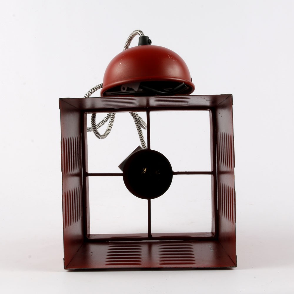 Lampe Suspension VINTAGE  rouge