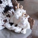 Peluche CHEVRE assise 19 cm