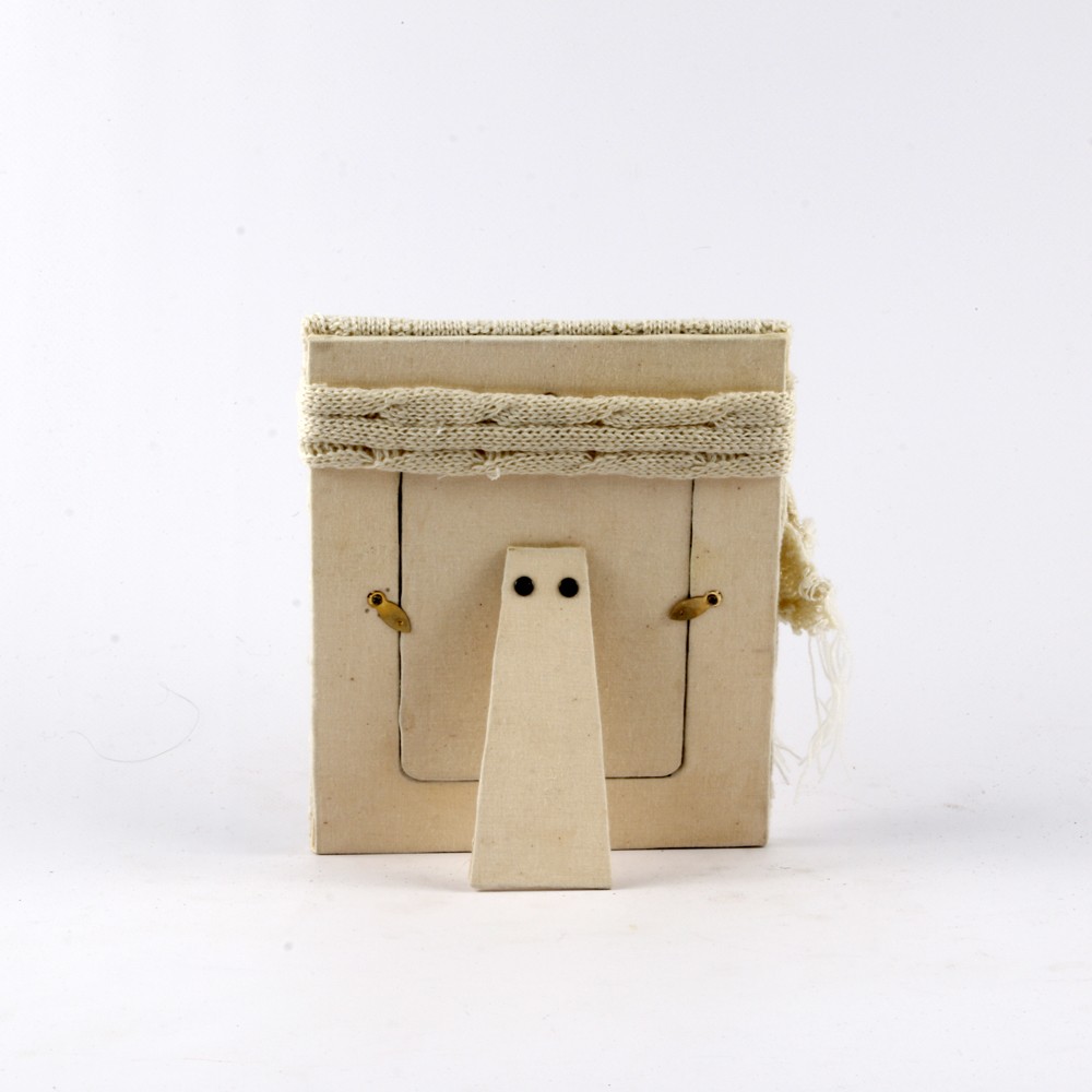 CADRE PHOTO en Laine Tricot Crème 