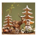 Sapin de Noël avec Neige en bois 45 cm