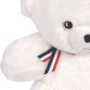 Peluche Ours Français Blanc flocon 25 cm
