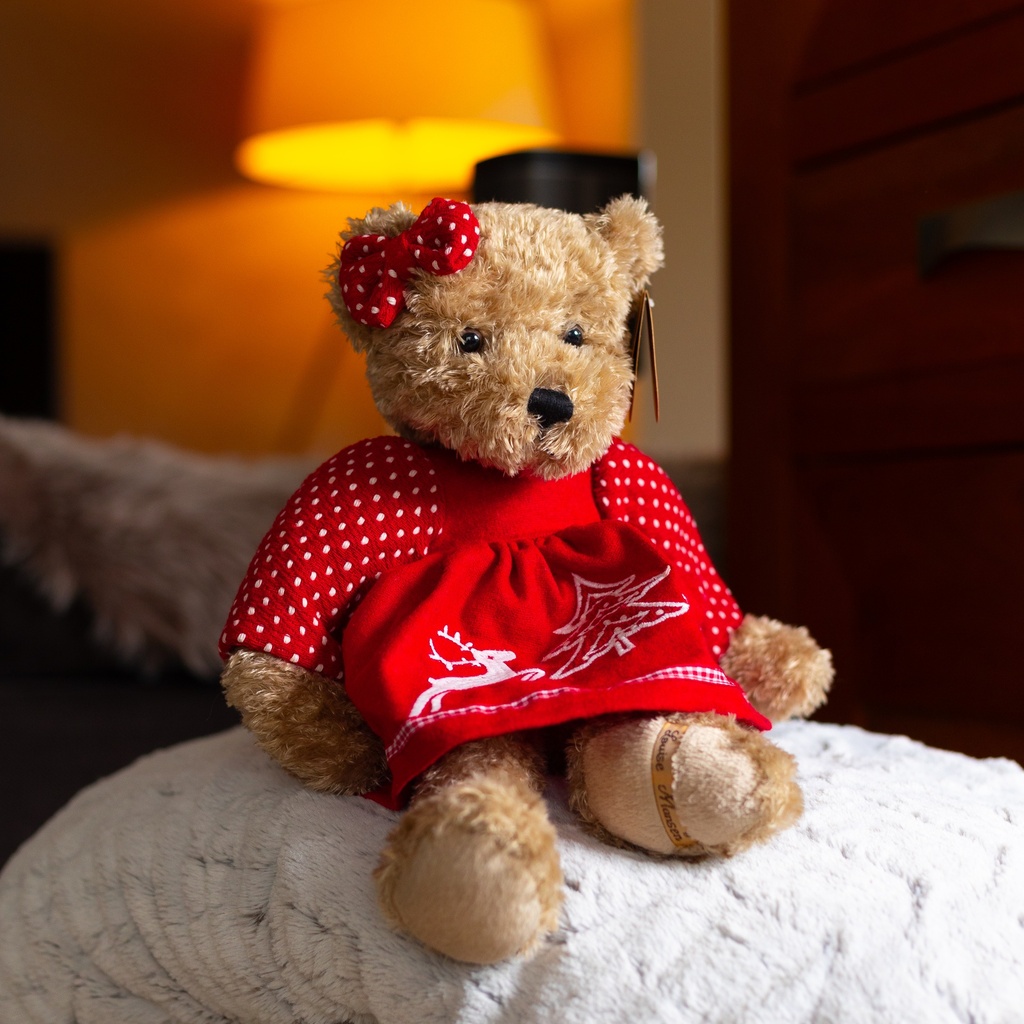 Peluche OURS brun Fille DORTHY Louise Mansen 42 cm