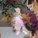 Peluche Ours danseuse rose EDDA Louise Mansen HT 32 cm
