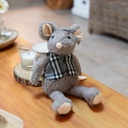 Peluche Souris garçon BERND Louise Mansen 40 cm