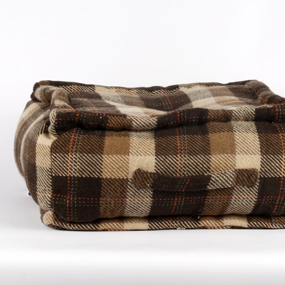 Pouf Carré en Laine Collection CHALET