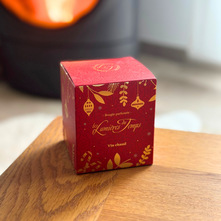 Bougie Collection NOËL 180g Marrons grillés - LES LUMIERES DU TEMPS 55H