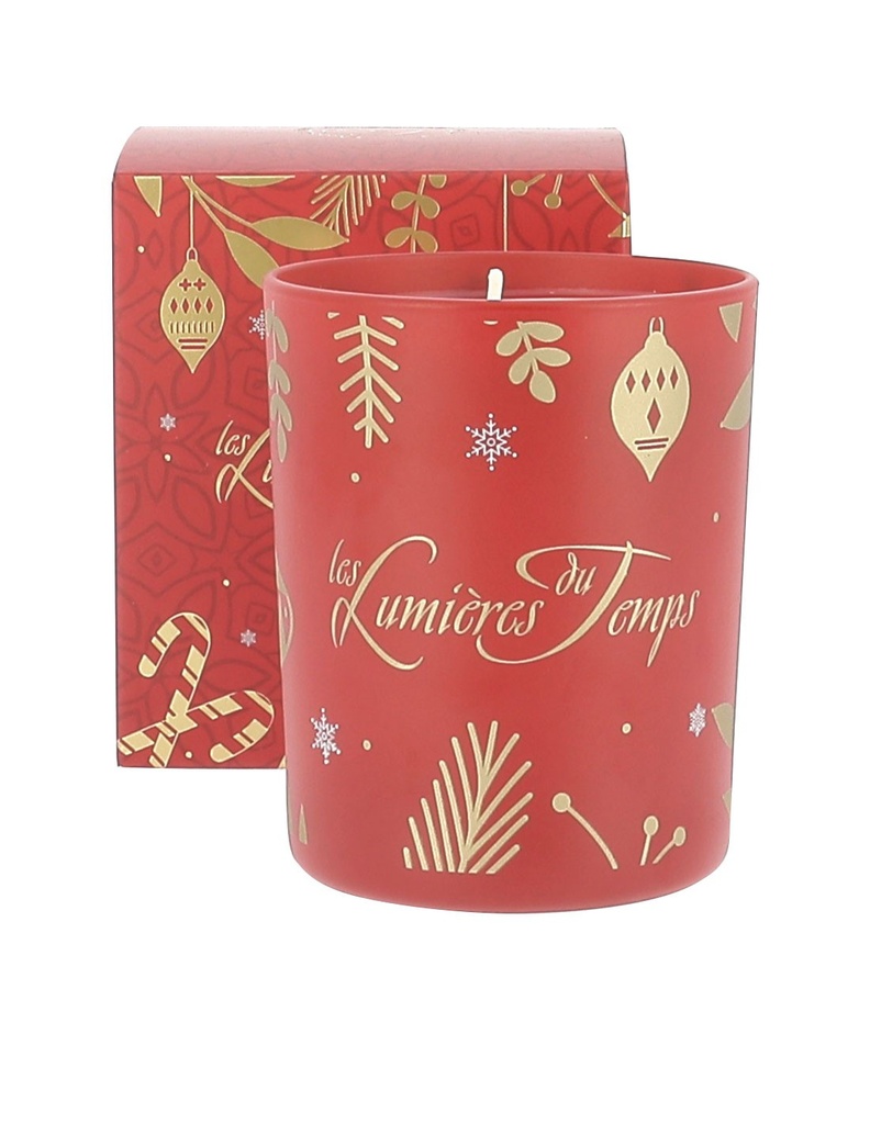 Bougie Collection NOËL 180g Marrons grillés - LES LUMIERES DU TEMPS 55H