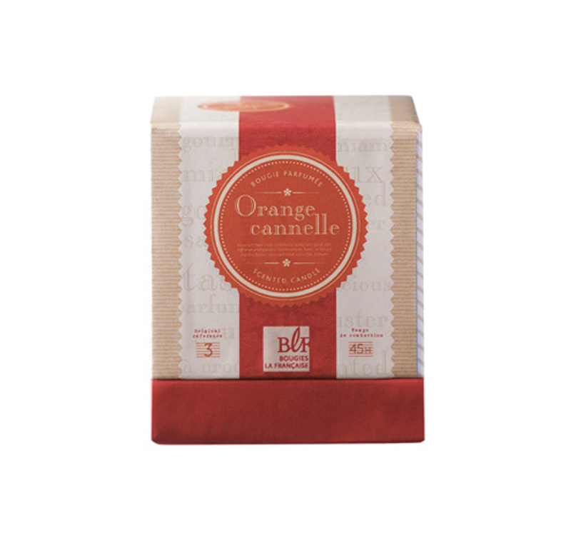 Bougie ORANGE CANNELLE Coffret Bougies la Française 36H