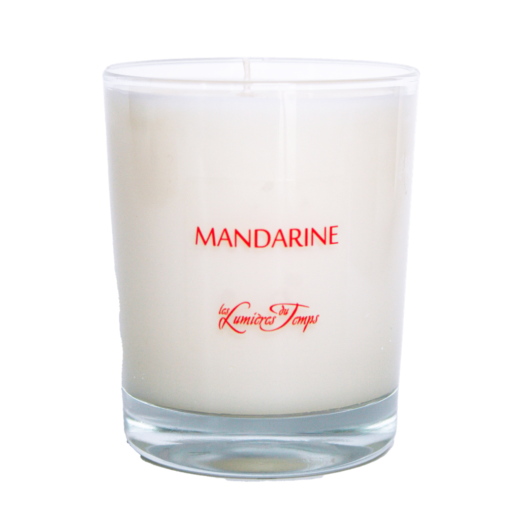 Bougie Végétale 180g MANDARINE - LES LUMIERES DU TEMPS 55H