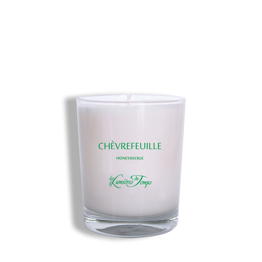 Bougie Végétale 180g CHEVREFEUILLE - LES LUMIERES DU TEMPS 55H