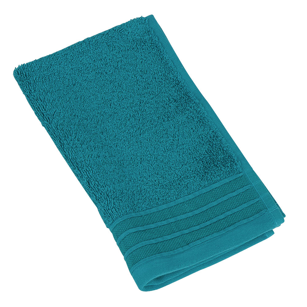 Serviette invité Eponge ELEA coloris Lagon - Bleu canard