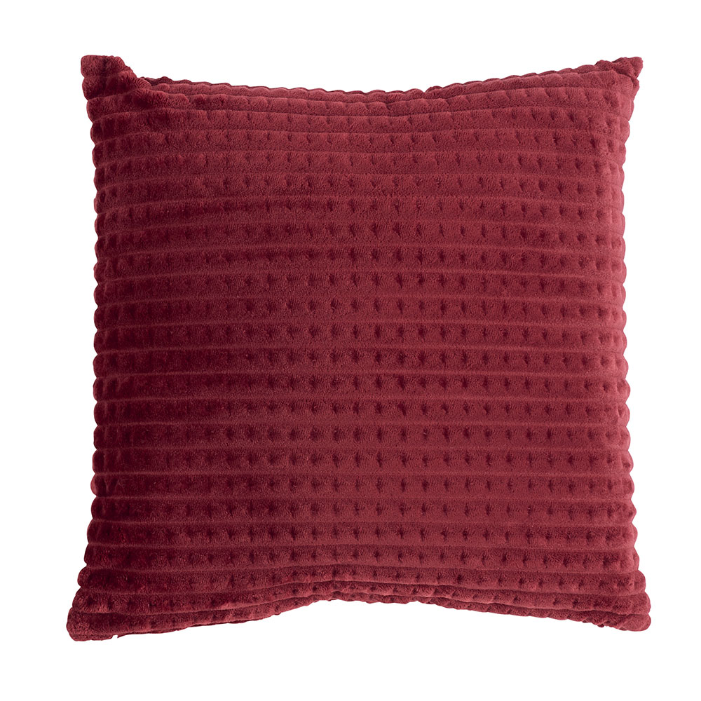 Coussin rouge rubis