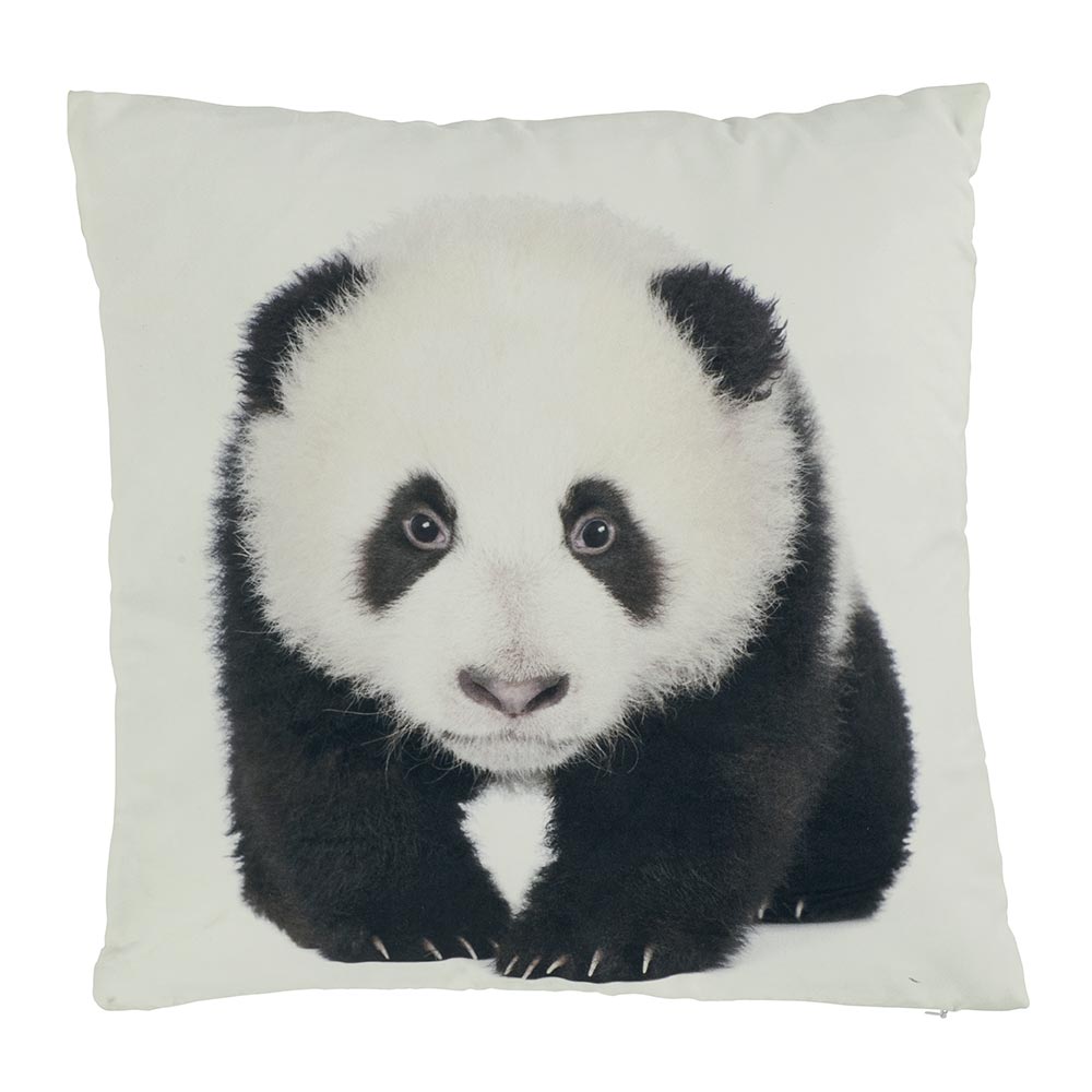 Coussin PANDA sur fond blanc 45 x 45 cm