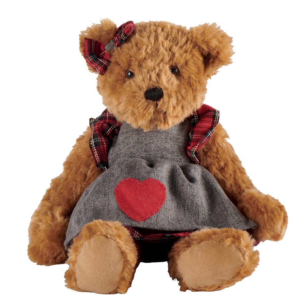 Peluche Ours brun GLADYS Louise Mansen 32 cm