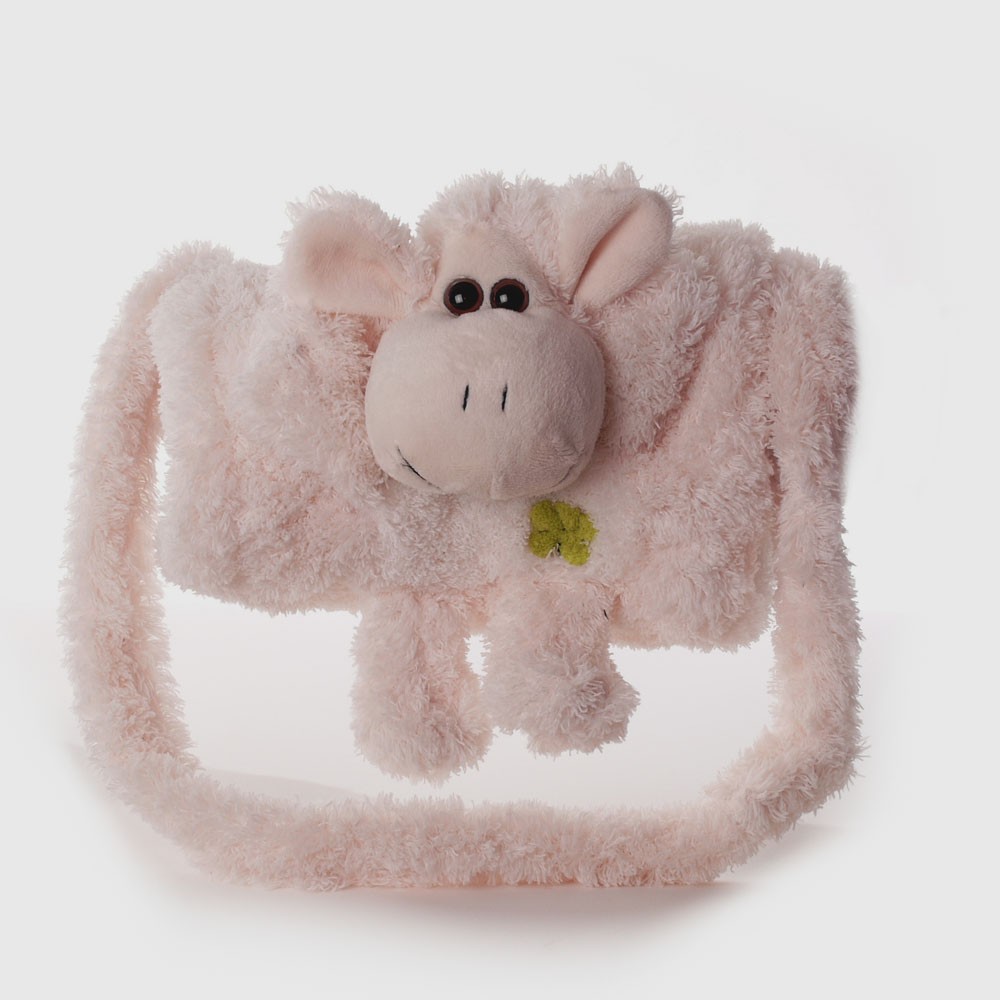 Sac à Main Manchon Enfant en Peluche MOUTON avec Poches.
