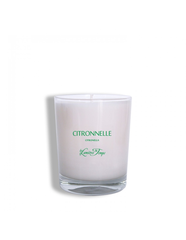 Bougie Végétale 180g CITRONNELLE - LES LUMIERES DU TEMPS 55H