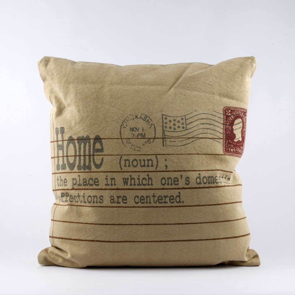 Coussin Home canevas