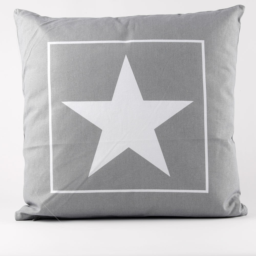 Coussin ETOILE Gris.