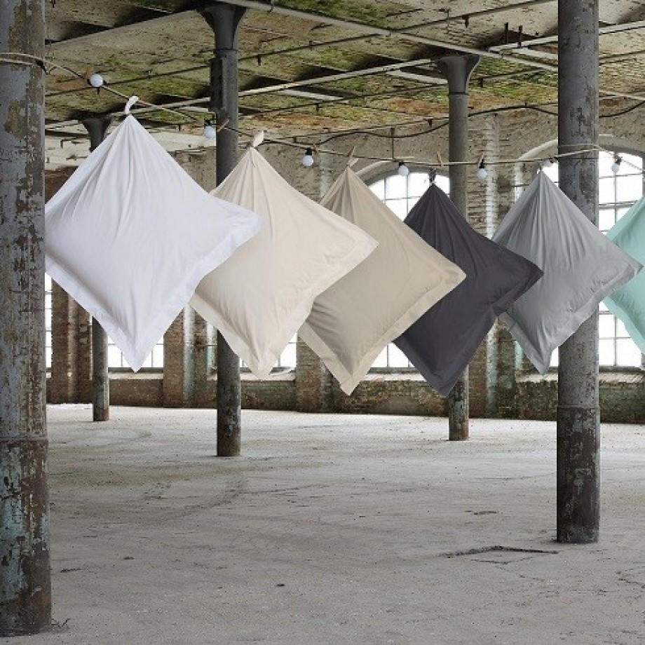 DRAP HOUSSE Sylvie Thiriez en Percale uni Basalt 160X200