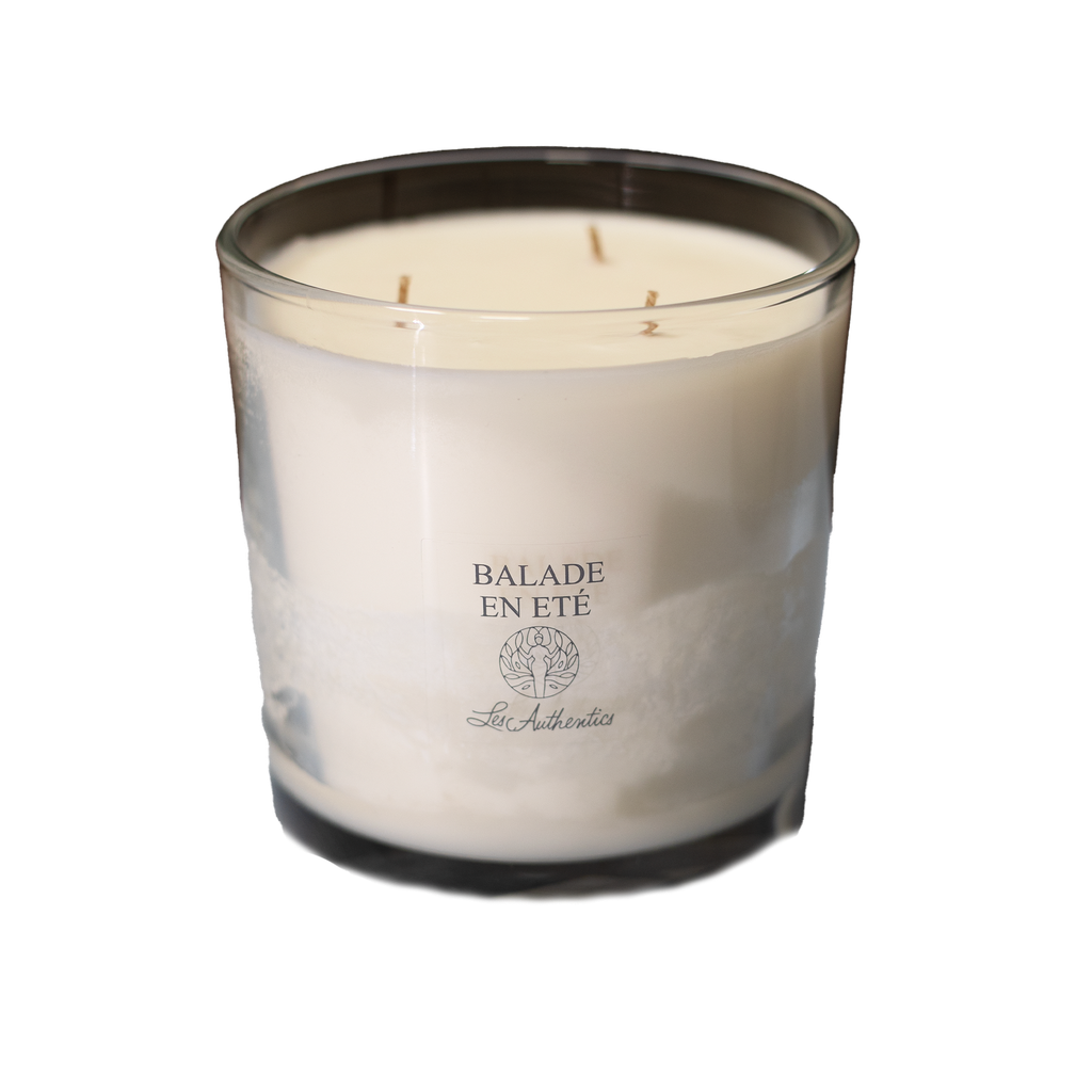 Bougie végétale 600g BALADE EN ETE - Collection "LES AUTHENTICS"  80H  