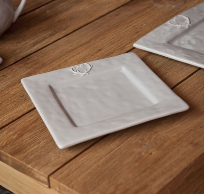Petite assiette céramique grise DOLCEVITA