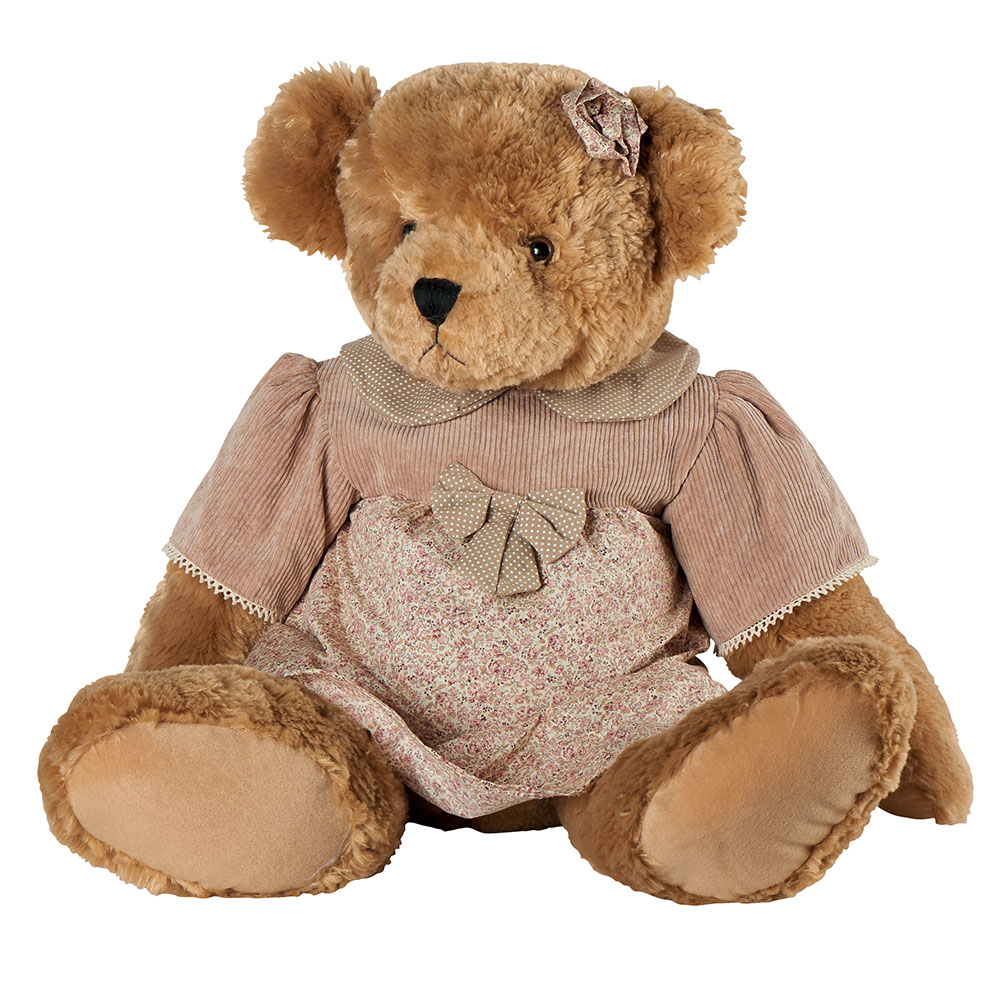 Peluche Ours Brun ANGELINE Louise Mansen 80 cm