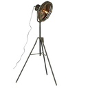 Lampe sur trépied en métal vieilli façon projecteur
