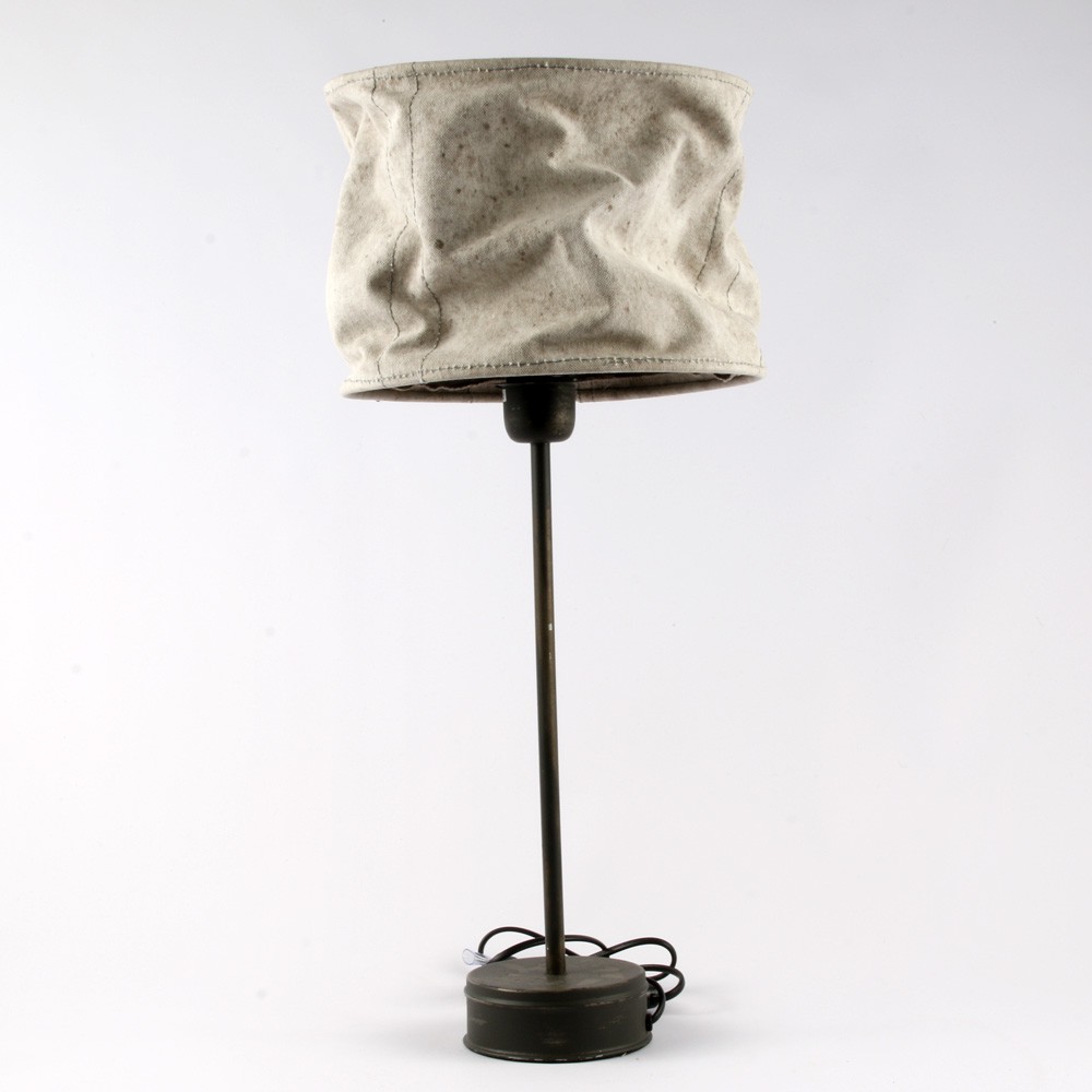 Lampe DAGOBERT grand abat-jour en tissus