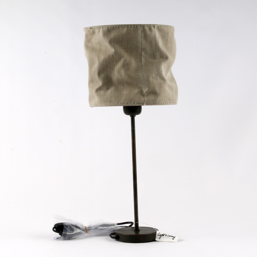 Lampe KATRIEN abat-jour en tissus cousu