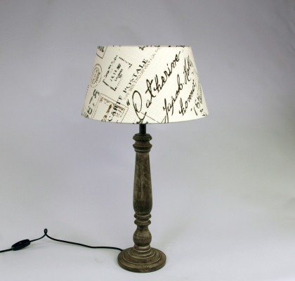 Lampe en bois CARTE POSTALE   