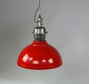 Lampe Lustre Industriel métal Rouge Grand
