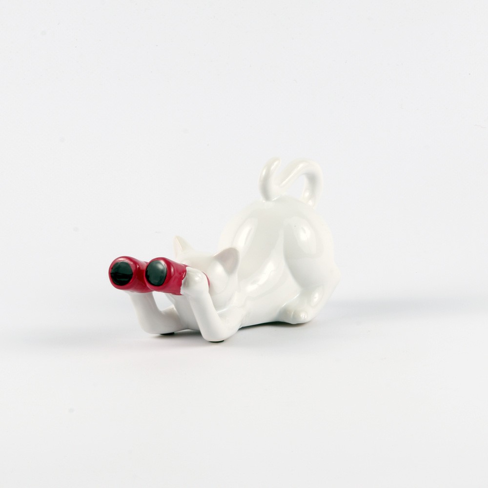 CHAT Jumelles Rose ARTY 17 cm  