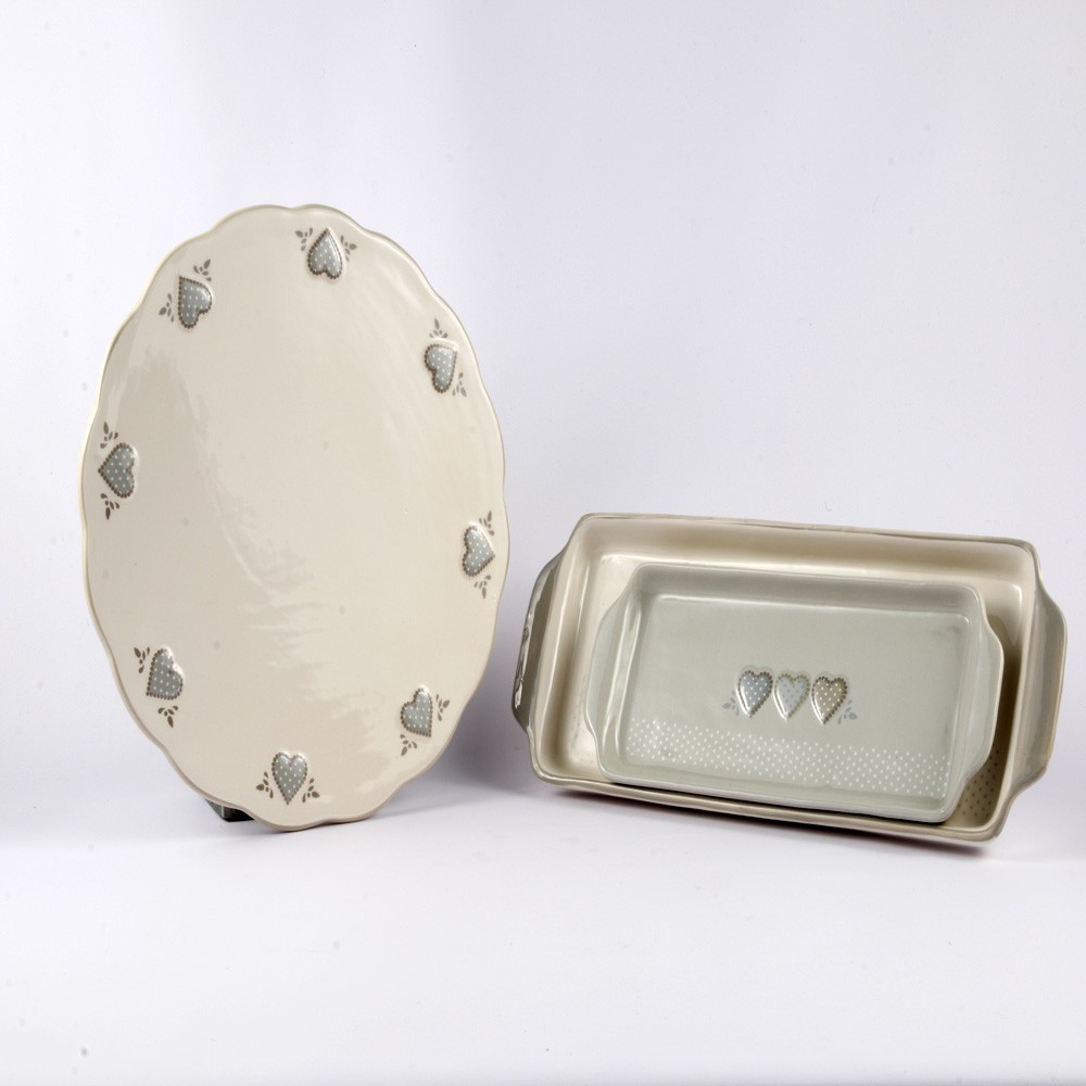 Plat à tarte rond ELISA céramique 31 cm