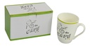 Set 2 Mugs à café ou thé C'EST L'HEURE  céramique  
