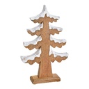 Sapin de Noël avec Neige en bois 45 cm