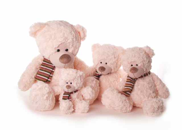 Peluche Ours blanc avec écharpe 20 cm 