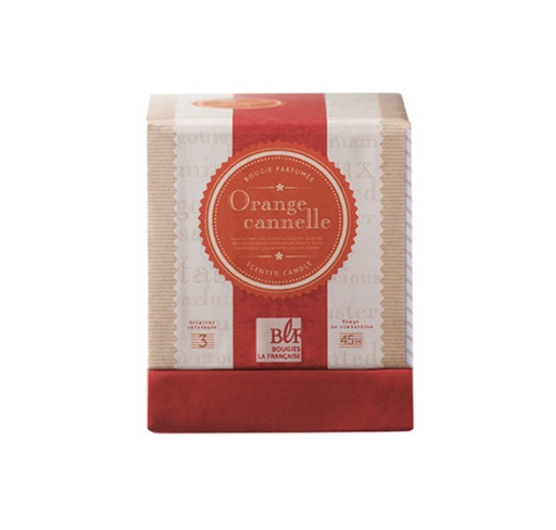 [BF2459950] Bougie ORANGE CANNELLE Coffret Bougies la Française 36H