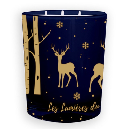[CF03BG] Bougie NOEL 600g BAIES GIVREES - LES LUMIERES DU TEMPS 80H