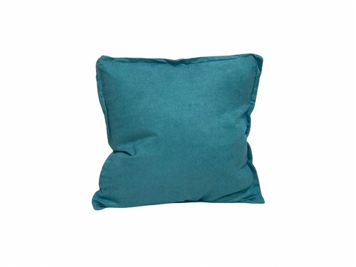 [HL177] Coussin carré Turquoise bleu canard 45 x 45 cm