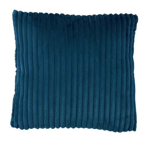 [ES020] Coussin à côtes coloris bleu 45 x 45 cm