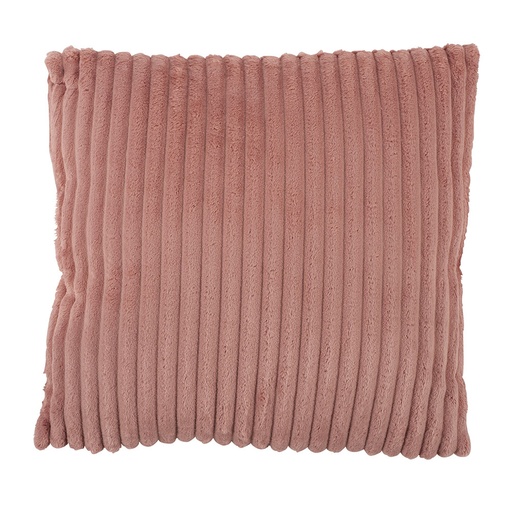 [ES022] Coussin à côtes coloris rose 45 x 45 cm