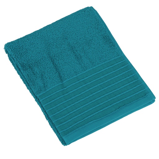 [BE007] Serviette Eponge ELEA coloris lagon - Bleu canard