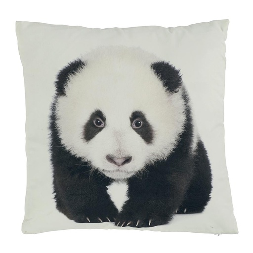 [SMA042] Coussin PANDA sur fond blanc 45 x 45 cm